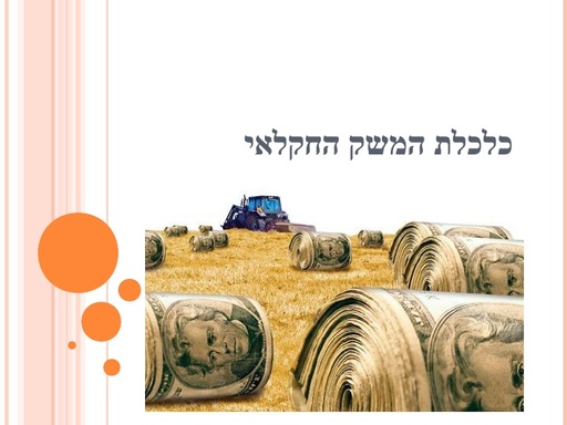 מושגים מרכזיים בכלכלה חקלאית